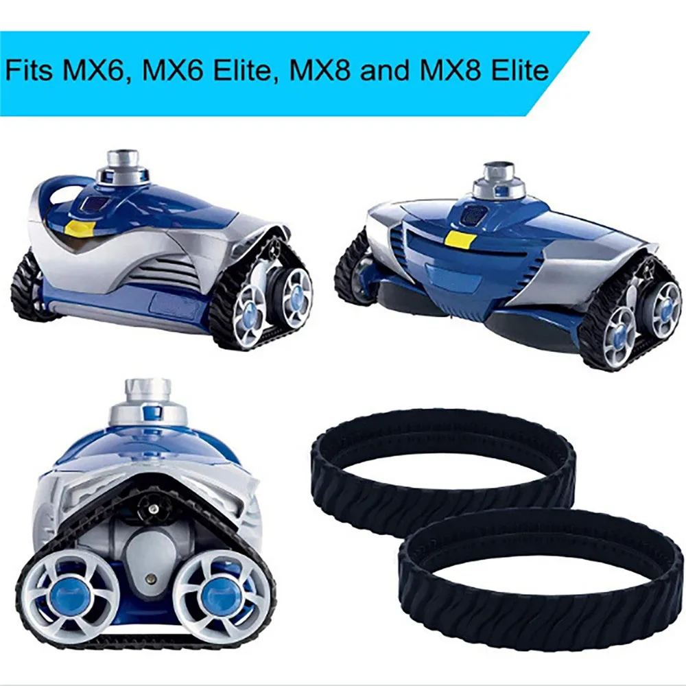 Pneumatico Robot Per La Pulizia Della Piscina Con Pneumatici In Gomma Antiscivolo Di Ricambio Da 4 Pezzi Per Zodiac Mx8 Elite/ Mx6 Elite/ Mx8/ Mx6