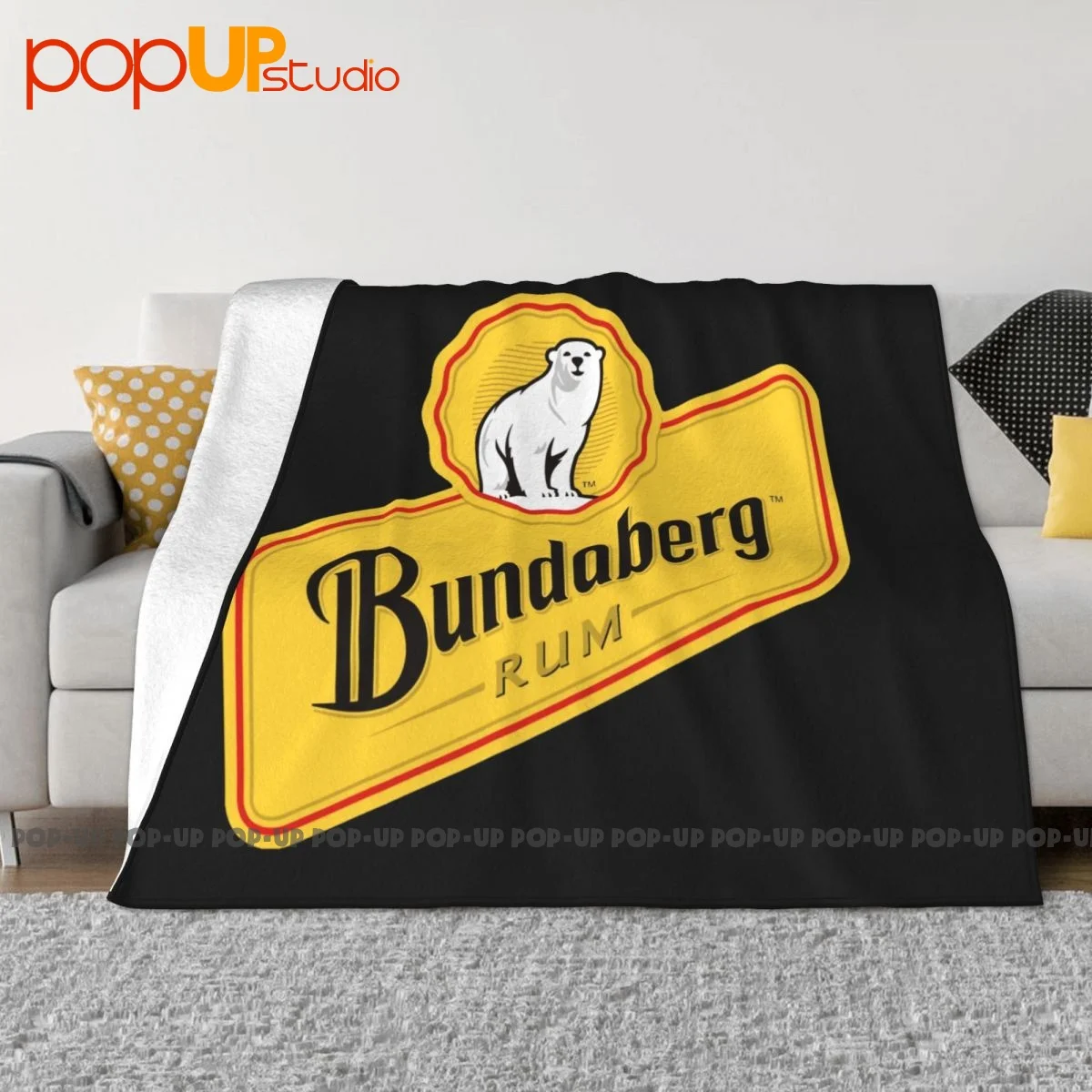 Bundaberg Rum Alcohol Bear Coperta Casual Super Warm Family Spese
