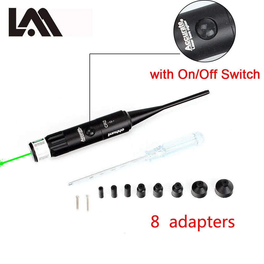 Tactical Green Laser Bore Sight Kit For .177 To .50 Caliber Per Pistole/Fucile/Fucile Laser Boresighter Collimatore Zeroing Scope