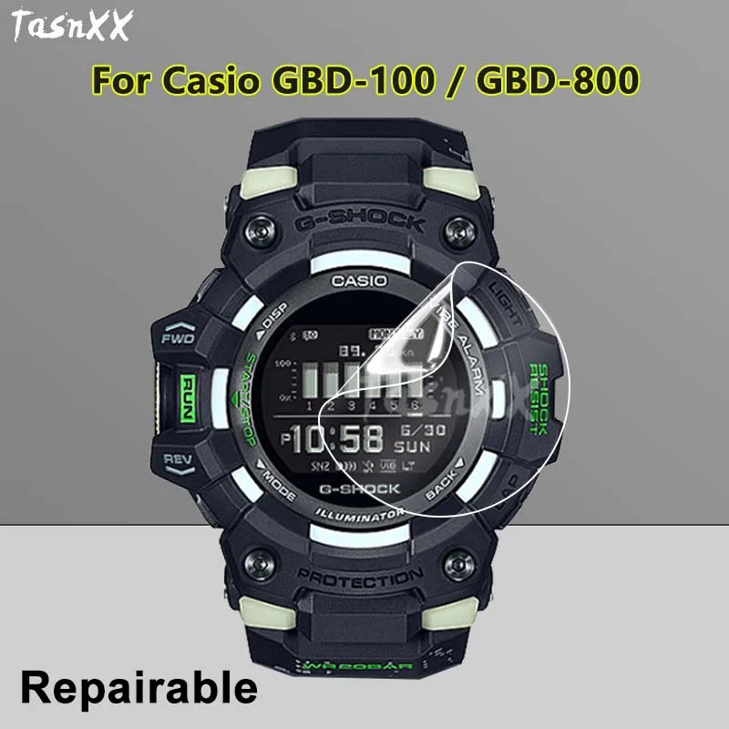 Pellicola Salvaschermo Ultra Trasparente Sottile Per Casio G-Squad Gbd-100 Gbd-800 Watch Soft Tpu Pellicola Idrogel Riparabile-Vetro Non Temperato