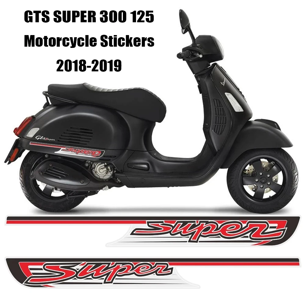 Gts Super 125 300 Adesivo Moto Decalcomania Laterale Antigraffio Per Vespa Gts Super 125 300 Vespa My19 My 19 Hpe 2018-2019