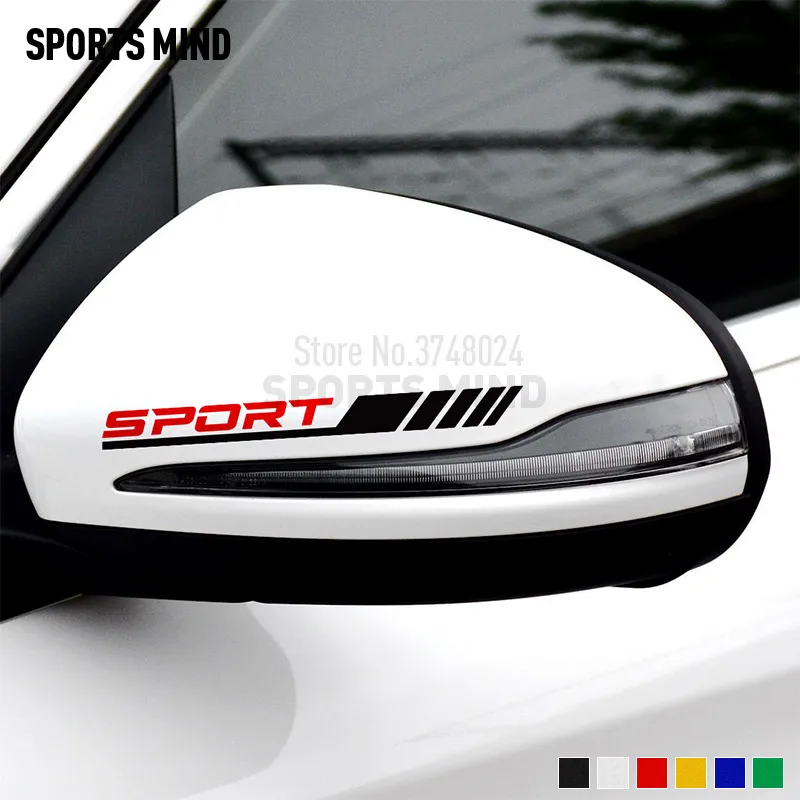 1 Paio Vinile Car Styling Per Mercedes Benz W204 W117 W176 W124 C63 A45 W211 W210 Amg Sport Car Specchietto Retrovisore Decalcomanie Adesivi