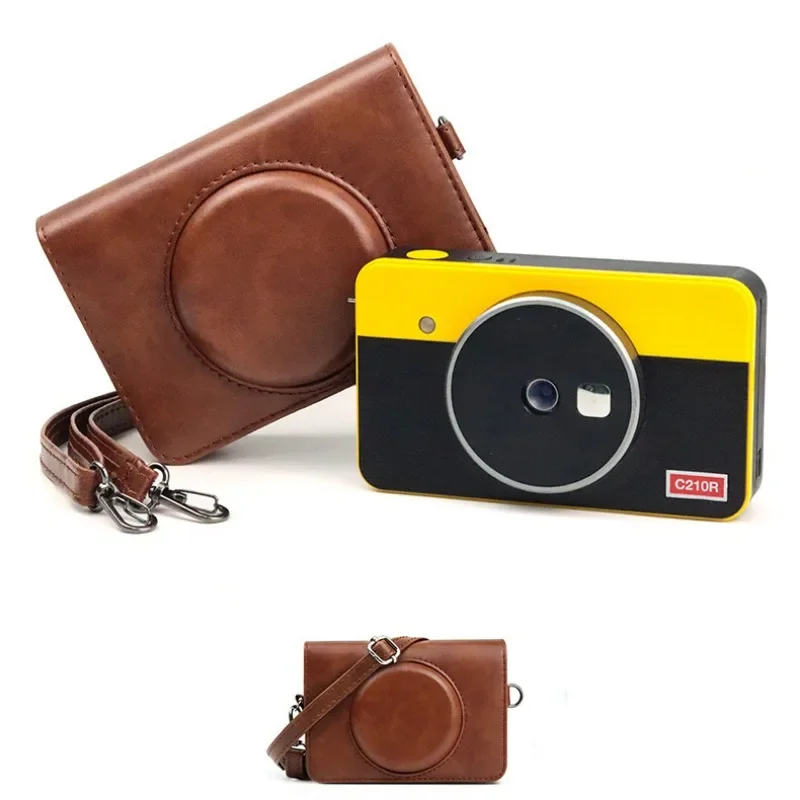 Nuova Custodia Per Fotocamera C210R Per Kodak Mini Shot 2 Accessori Per Stampanti Fotografiche Istantanee Retrò, Con Borsa In Pelle Con Tracolla