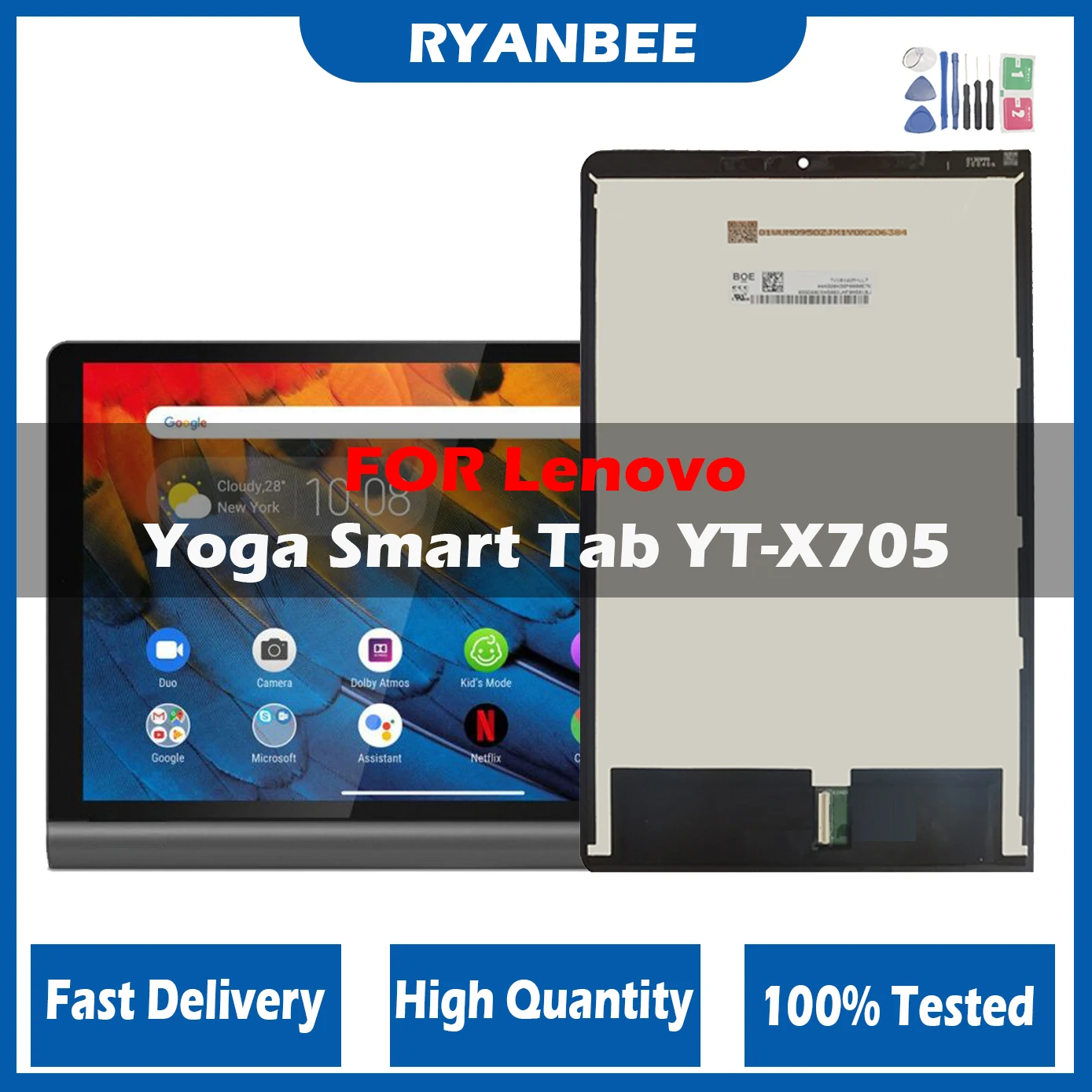 Lcd Originale Per Lenovo Yoga Tab 5 Smart Tab Yt-X705 Yt-X705L Yt-X705X Yt-X705F Lcd Touch Screen Digitizer Assembly Panel