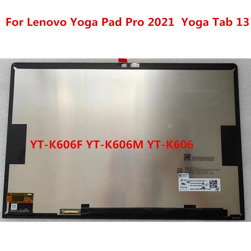 Originale Nuovo Per Lenovo Yoga Pad Pro 2021 Yoga Tab 13 Yt-K606F Yt-K606M Yt-K606 Display Lcd Touch Screen Digitizer Assembly