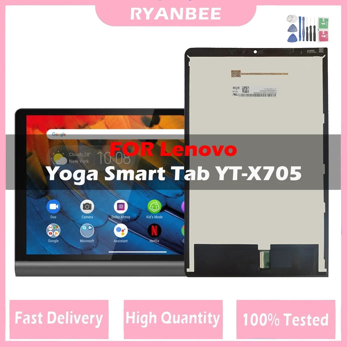 Lcd Testato Al 100% Per Lenovo Yoga Tab 5 Smart Tab Yt-X705 Yt-X705L Yt-X705X Yt-X705F Lcd Touch Screen Digitizer Assembly Panel