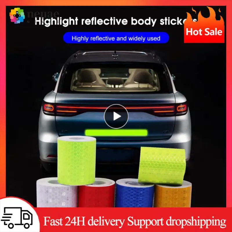 1 Pz 5Cm X 3M Cinta Reflectante Riflettente Tessuto Riflettente Reflex Adhesiva Auto Car Film Crystal Honeycomb 30 Mm