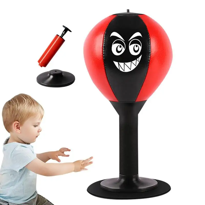 Sacco Da Boxe Da Tavolo Speed Punching Ball Bag Con Una Ventosa Kids Boxing Freestanding Reflex Bag Release Emotions For Kids
