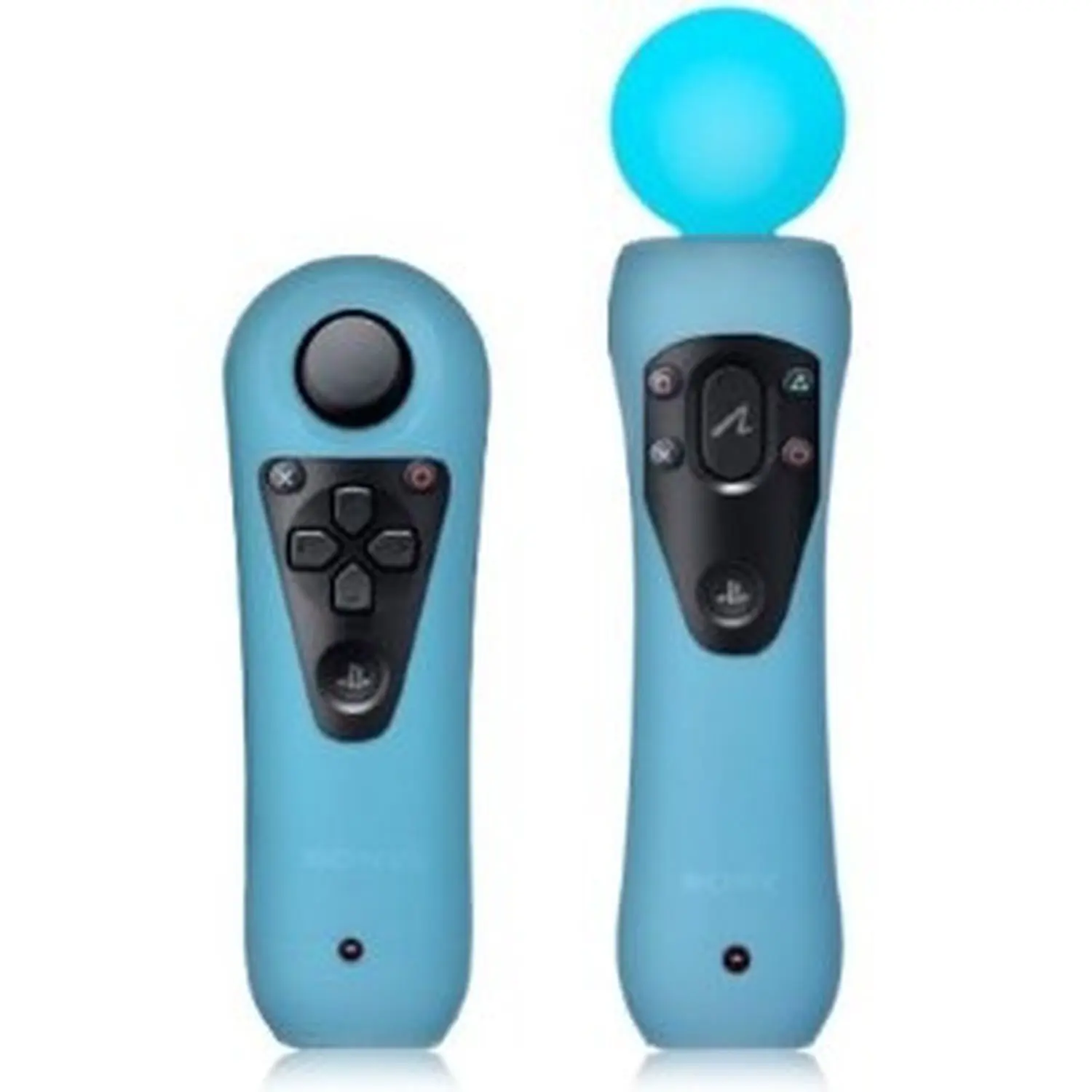 Pack 2 Custodie In Silicone Controller Playstation Move Ps3 Vari Colori