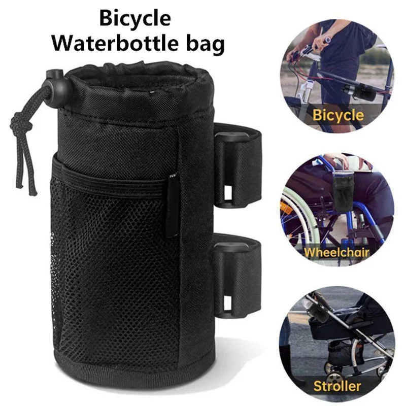Tactical Water Bottle Pouch Coulisse Isolamento Termico Strato Carrello Portabicchieri Borsa Portabottiglie Borsa Portabiciclette Tasca Per L'Acqua