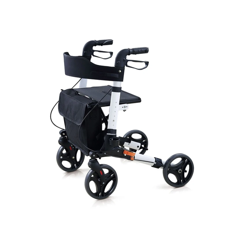 Nieuwe Stijl Volwassenen Opvouwbare Elektrische Rollator Alluminio Drive R8 Lichtgewicht Rollator Walker Met Seat