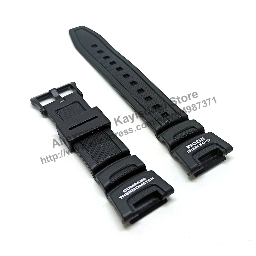 Cinturino Per Cinturino In Gomma Nera Compatibile Casio Sgw-100 Outgear