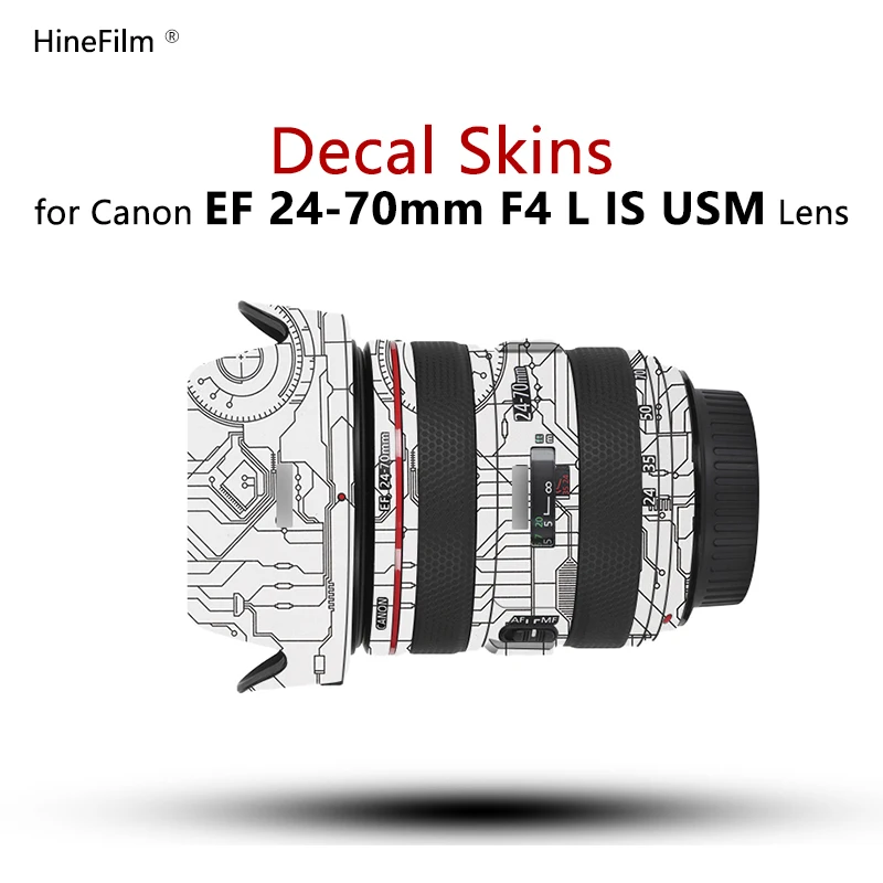 Per Canon Ef24-70F4 Lens Sticker Wrap Cover Skin Per Canon Ef 24-70Mm F/4L Is Usm Len Decal 2470 F4 24-70 Protezione Antigraffio