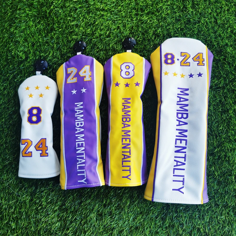 Copricapo Da Golf Copricapo Da Golf In Pelle Pu Copricapo Giocatore Di Basket Kobe Anniversary Jersey Copricapo In Legno Per Club