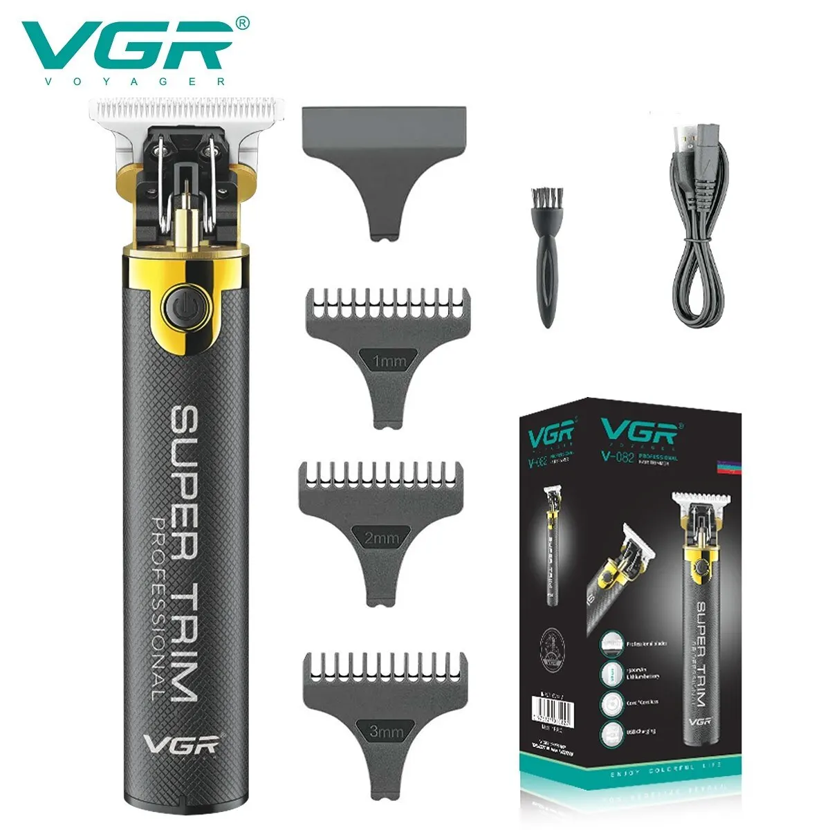 Tagliacapelli Vgr T9 Tagliacapelli Professionale Tagliacapelli Ricaricabile Senza Fili Per Uomo V 082