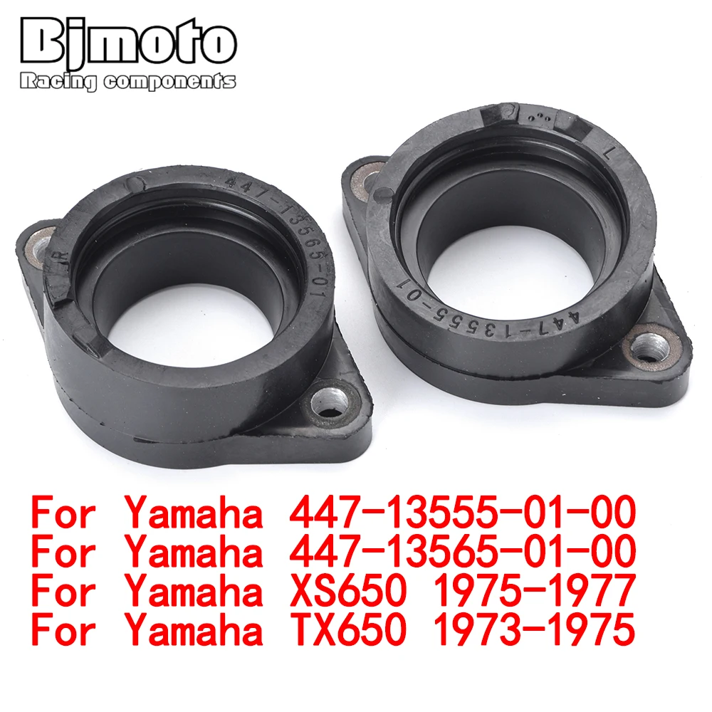 2 Pcs Moto 447-13555-01-00 447-13565-01-00 Carburatore Adattatore Di Interfaccia Di Aspirazione Isolante Connettore Per Yamaha Xs650 Tx650