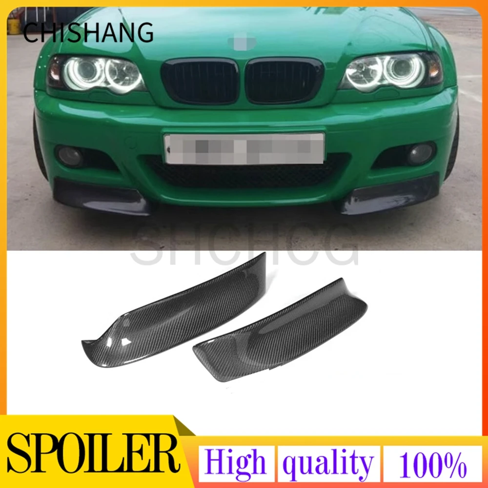 Auto Paraurti Anteriore Splitter Diffusore Spoiler Splitter Lip Guard Lip Per Bmw E46 1999-2006 2001 M3 Stile Csl In Fibra Di Carbonio