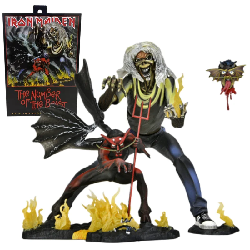 In Magazzino Neca Iron Maiden Il Numero Della Bestia 40Th Anniversary Anime Action Figure Collection Model Toy Gift