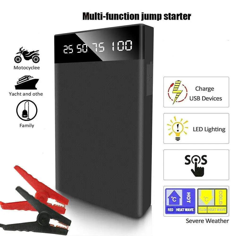 Jump Starter Caricabatteria Per Auto 600A Per Auto Power Bank Booster 12V Dispositivo Di Avviamento Benzina Diesel Car Jump Starter Power Bank