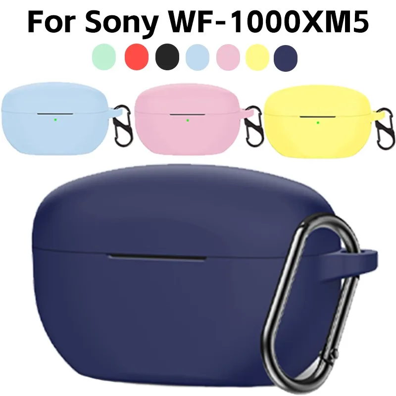 Custodia Protettiva In Silicone Bluetooth Per Sony Wf-1000Xm5 Custodia Protettiva Antiurto Con Gancio Per Cuffie Wireless Sony Wf-1000Xm5