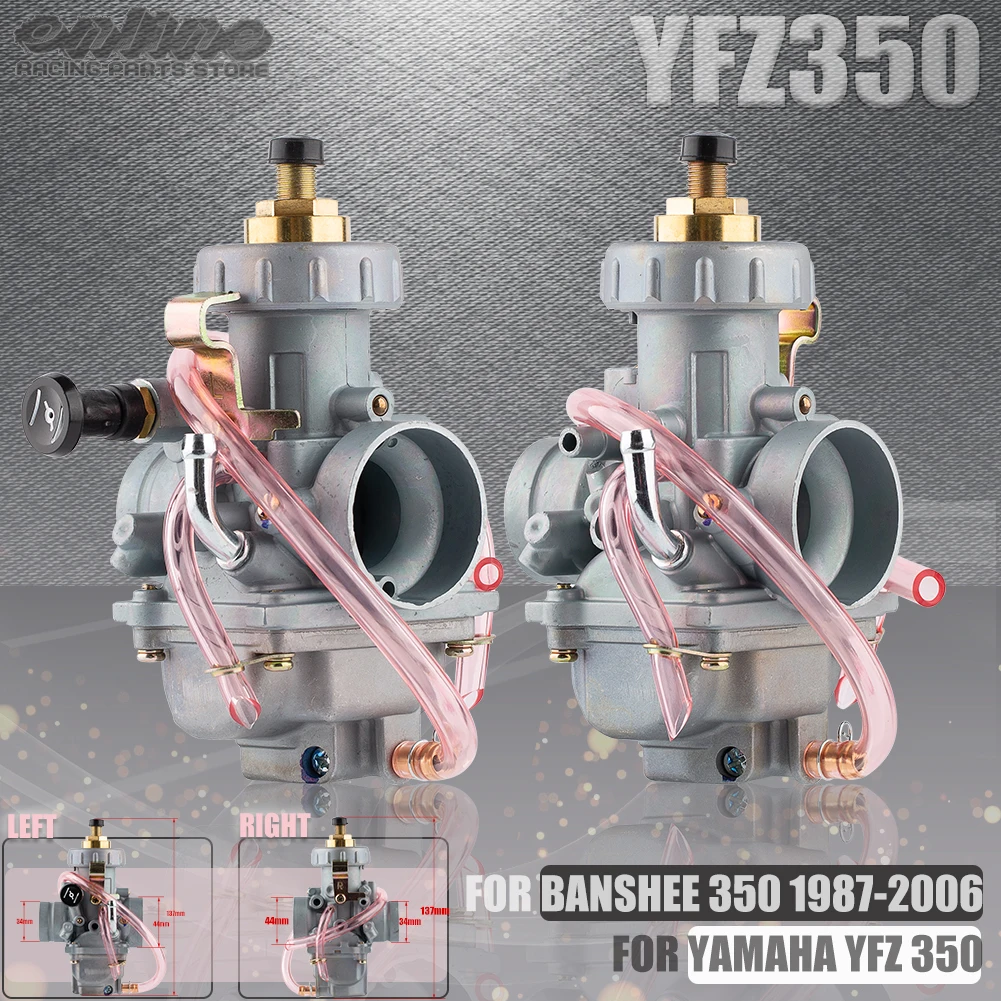 2 Pezzi Set Carburatore Moto Carb Per Yamaha Banshee 350 1987-2006 Yfz300 Yfz 350 300 Accessorio Carburatore Dirt Pit Bike