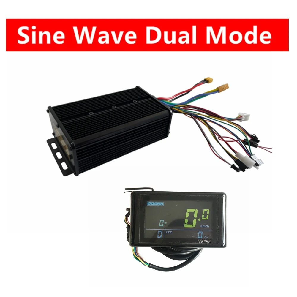 Nbpower 48V/72V 45A Controller Ebike Dual Mode A Onda Sinusoidale Per Motore Ebike 2000W + Display Sw900/Ukc1