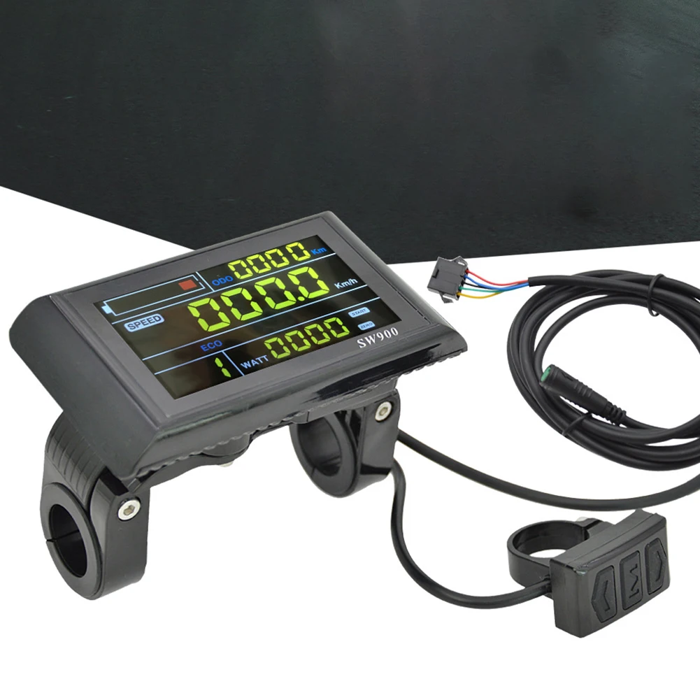 Ciclismo Bici Display Lcd Ebike Sw900 Lcd Display Colorato Pannello Di Controllo 24-60V Scooter Elettrico Per Bicicletta