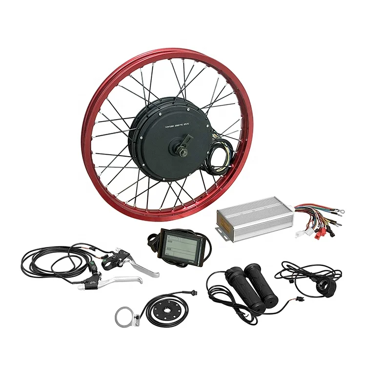 72V 5000 Watt Wp50H Magneti Trasmissione Posteriore Motore Mozzo Gearless Kit Ebike Con Display Lcd Sw900