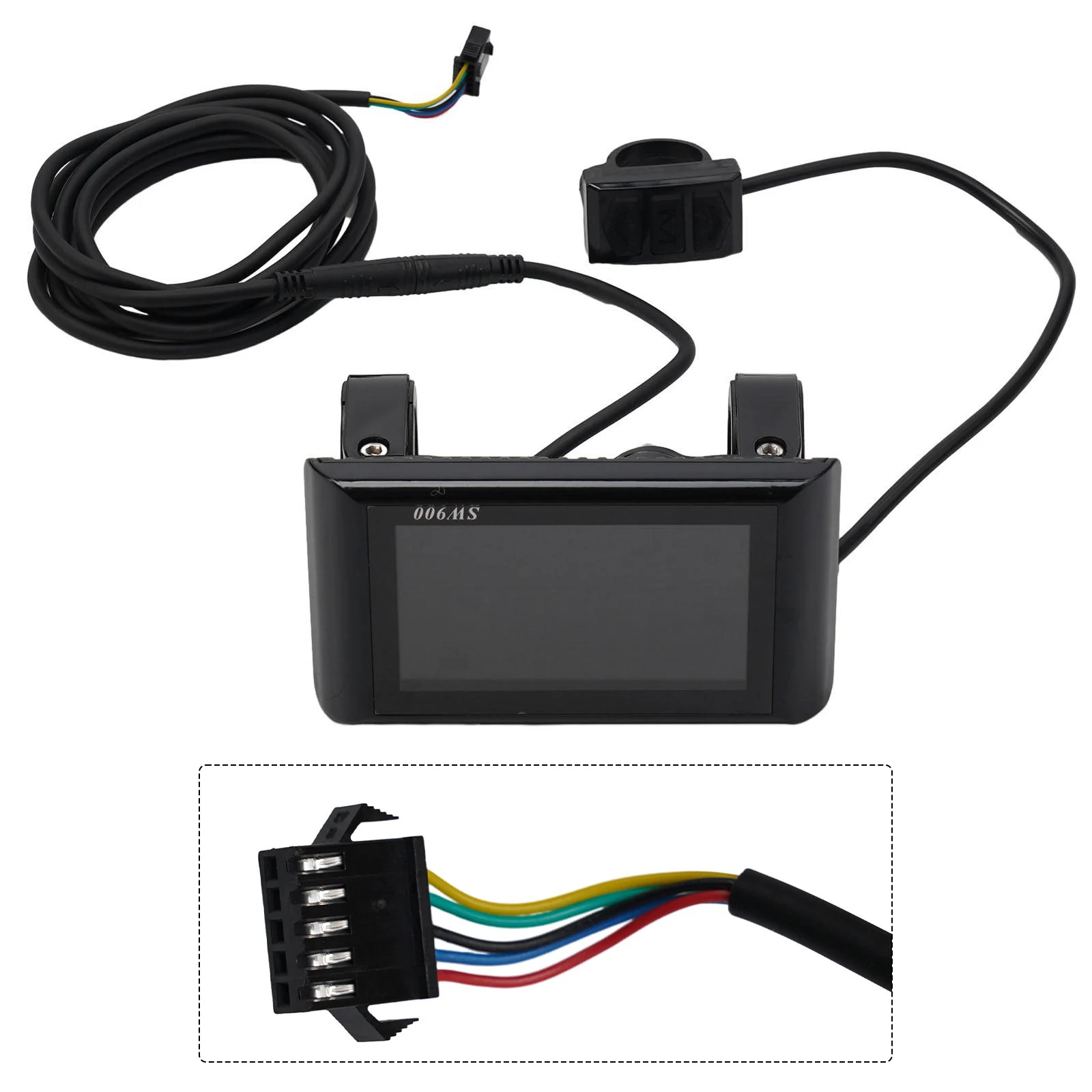 E-Bike Sw900 Display Lcd Meter Pannello Di Controllo 24-60V E-Bike Scooter Elettrico Sm Plug Riding Speed Time Power Display E-Bike Parts