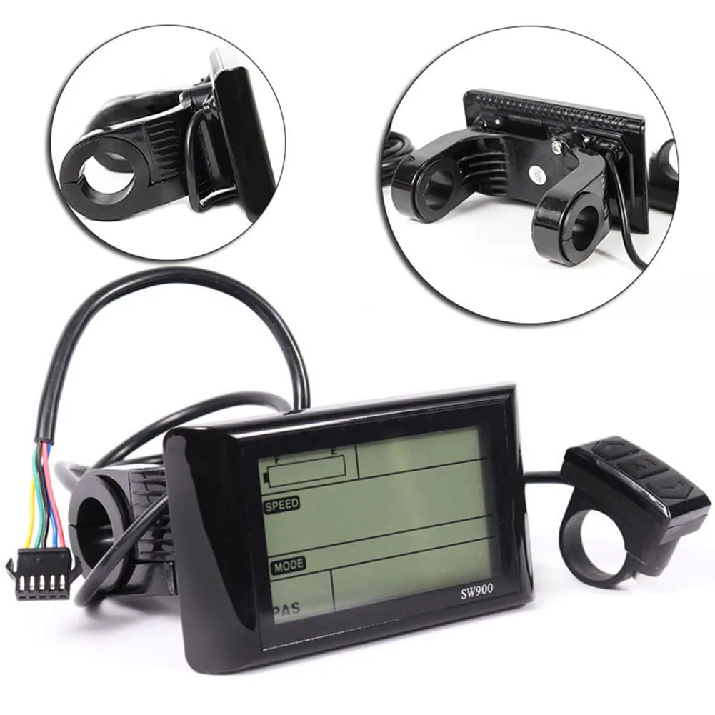 Misuratore Di Velocità Per Bicicletta Elettrica, Tachimetro, Contapassi Cablato, Tabella Dei Codici, Controllo Display Lcd, Ebike Sw900