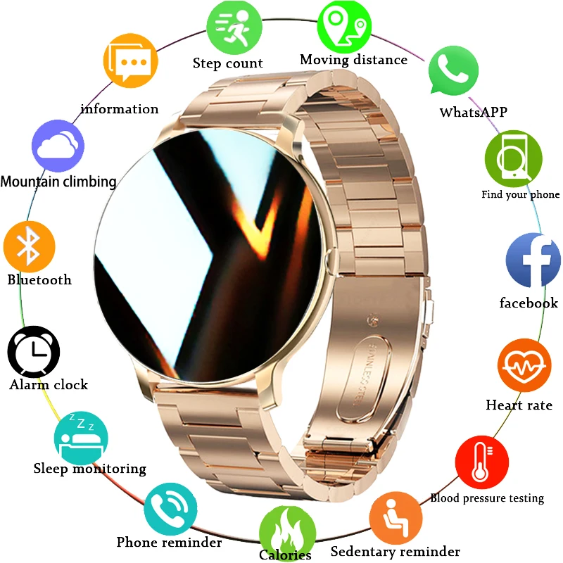 Per Android Ios 2024 Ecg + Ppg Smart Watch Men Hd Sreen 24-Hour Health Custom Dial Fitness Track Bluetooth Call Smartwatch Women