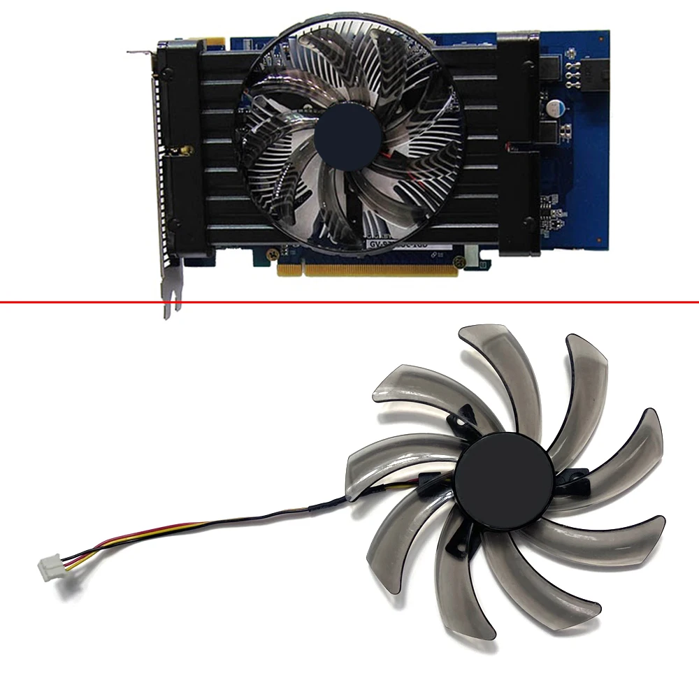 3Pin Pld10010S12H T129215Sm Dispositivo Di Raffreddamento Del Ventilatore Uso Per Gigabyte Ga-Hd 7770 Radon Gt 640 Gtx 550 650 660 650Ti 750 Ati Radeo