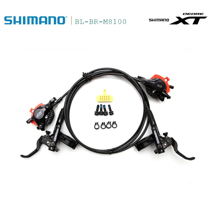 Shimano Xt Deore Bl-Br-M8100 Set Di Leve Freno A Disco Idraulico Coppia Anteriore/Posteriore G05S/J05A Sinistra Anteriore Destra Posteriore 8500 * 160