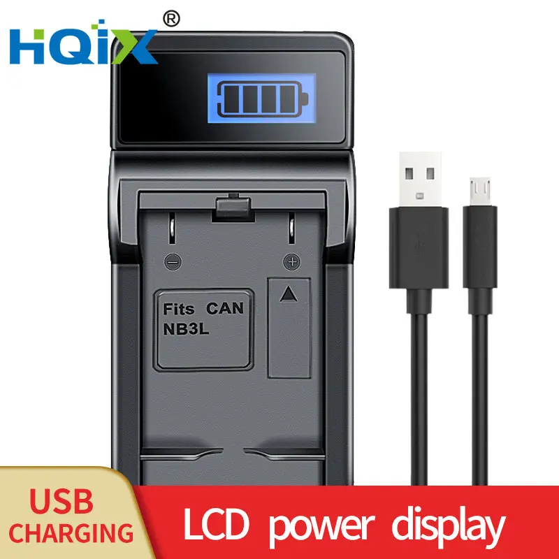Hqix Per Canon Ixus I5 750 Ⅱs Sd110 700 Sd20 Pc1060 Pc1114 Pc1169 Ixy Digital L L2 30 Fotocamera Nb-3L Caricabatteria