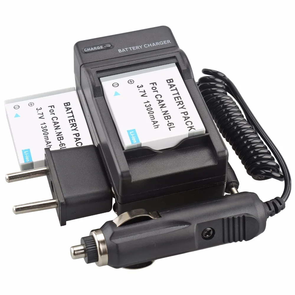Probty 2 Pz Nb-6L Nb 6L Nb6L Batteria + Dc Charger Kit Per Canon Ixus 85 Is Ixus 95 Is Ixus 110 Is Powershot D10 S90 Sd1200 Fotocamera