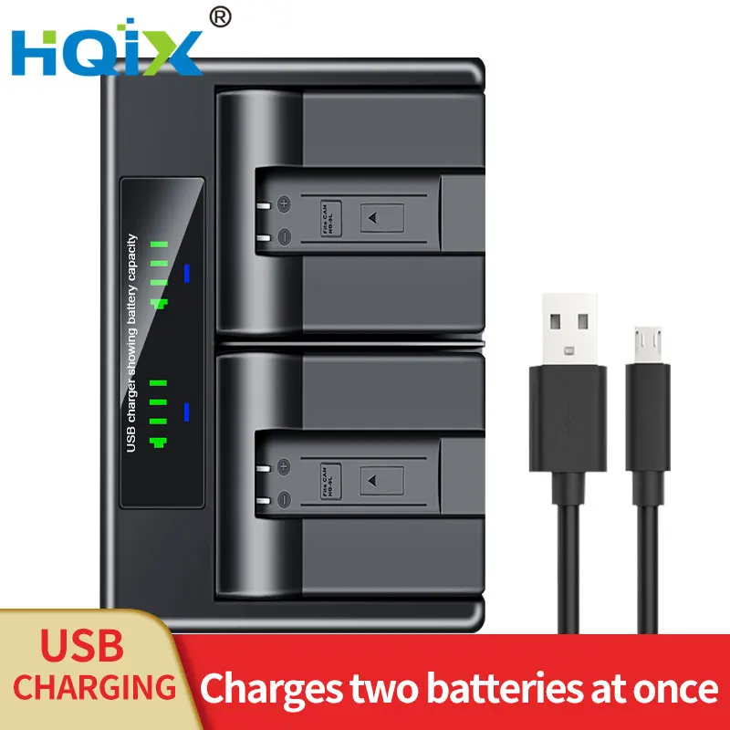 Hqix Per Canon Powershot N N2 Sd4500 È Ixy 50S Ixus 500 510 1000 1100 Hs Fotocamera Nb-9L Batteria A Doppio Caricatore