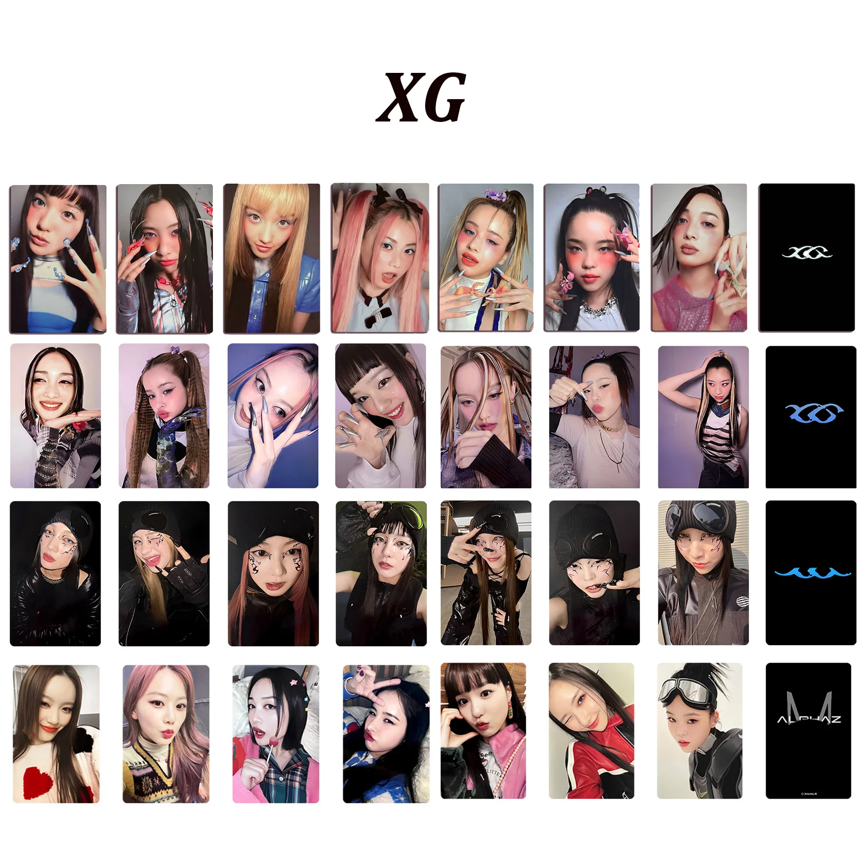Xg Kcon 2023 Alphaz Concert Photocard 1St Mini Album New Dna Lomo Cards Jurin Special Cards Chisa Hinata Fans Collections
