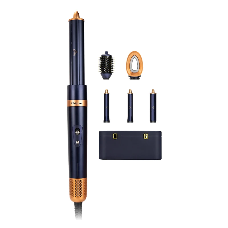 Automatico Curcuma Bigodino Per Capelli Volume Salva Air Wrap Rotante Ferro Arricciacapelli Onda 40Mm Rullo Airstyler Ricci Hairstyler Styler 5 In 1