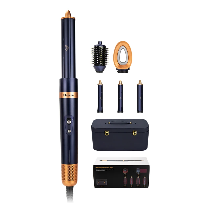 Automatico Curcuma Bigodino Per Capelli Volume Salva Air Wrap Rotante Ferro Arricciacapelli Onda 40Mm Rullo Airstyler Ricci Hairstyler Styler 5 In 1