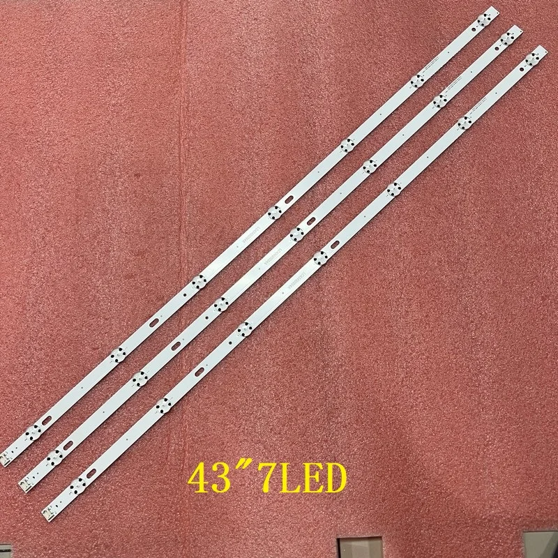 3Pcs Striscia Di Retroilluminazione A Led Per Lg 43Uk6300Plb 43Uj634V 43Lj61_Fhd_L 43Uj651V 43Uj561V 43Uj701V 43Uk6200 43Uj630V 43Uj635V 43Lj624V