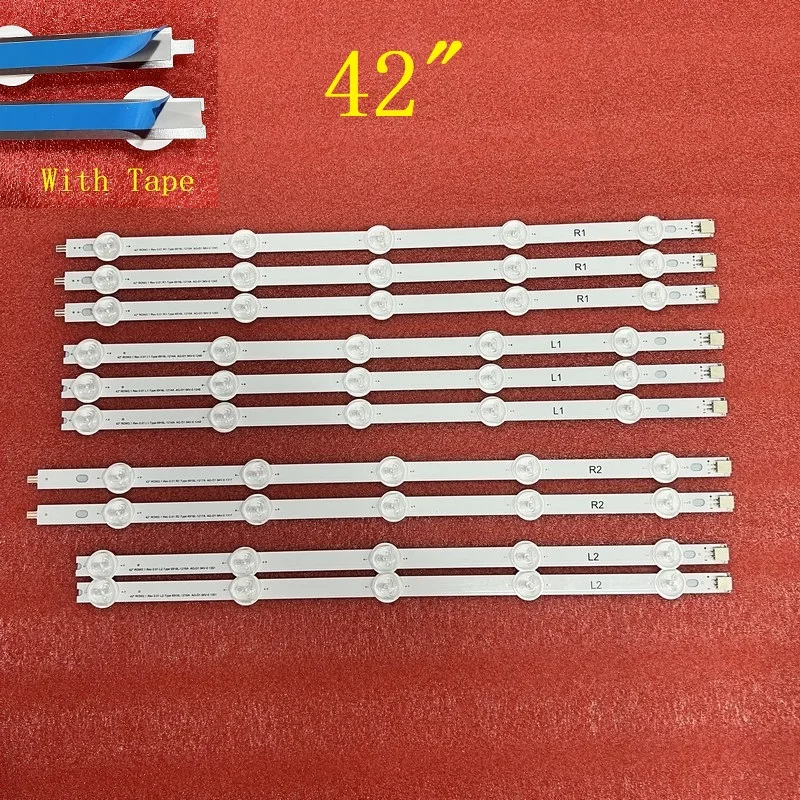 Striscia Di Retroilluminazione A Led Per Vizio E420-A0 E420I-A0 E420D-A0 Lg 42Ln5400 6916L-1214A 1215A 1216A 1217A 1385A 1386A 1387A 1388A