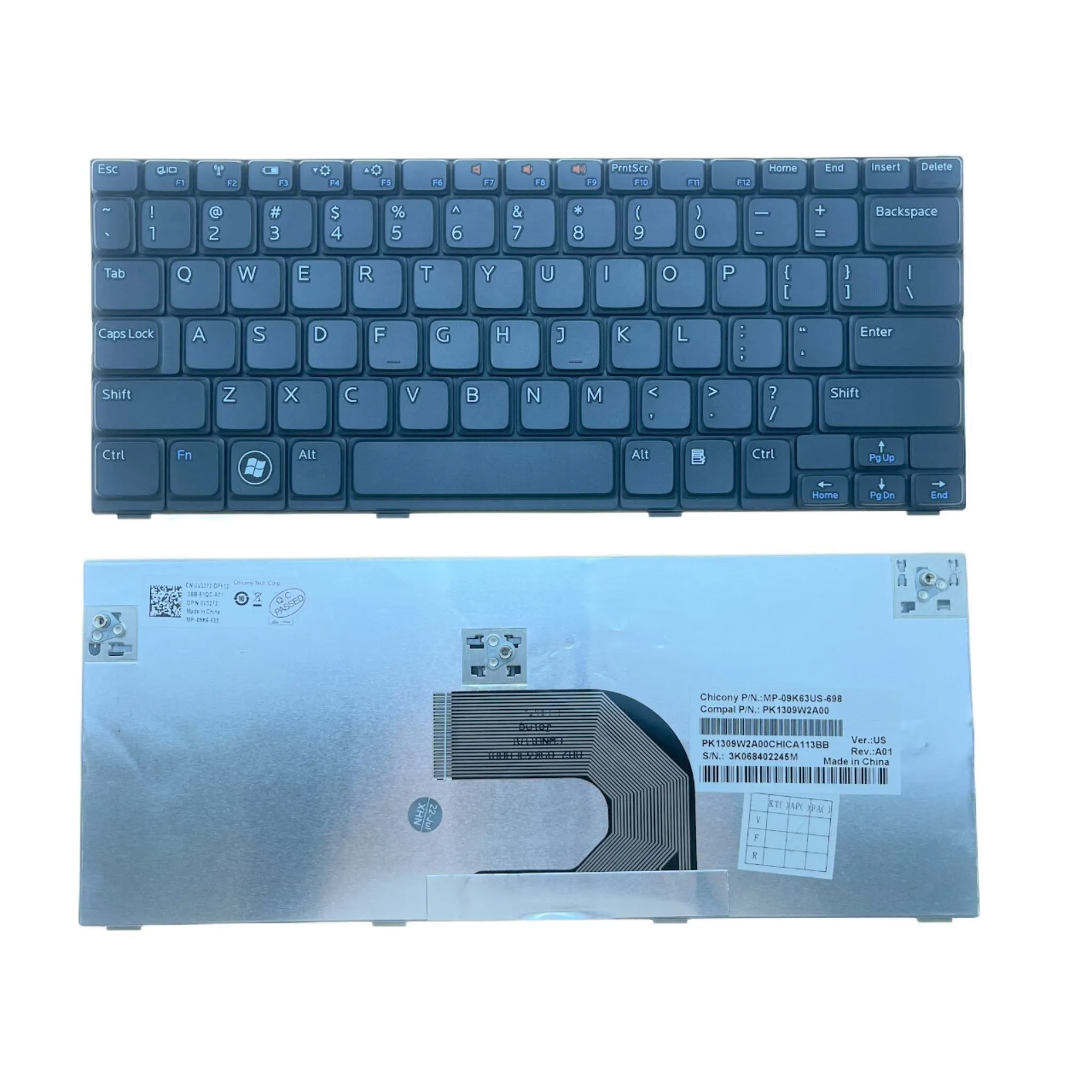 Nuova Tastiera Per Laptop Usa Per Dell Mini 1018 1012 1018 10 Per Inspiron Mini 1012 Mini10-1012 1014 1018 Sostituzione Pc Notebook