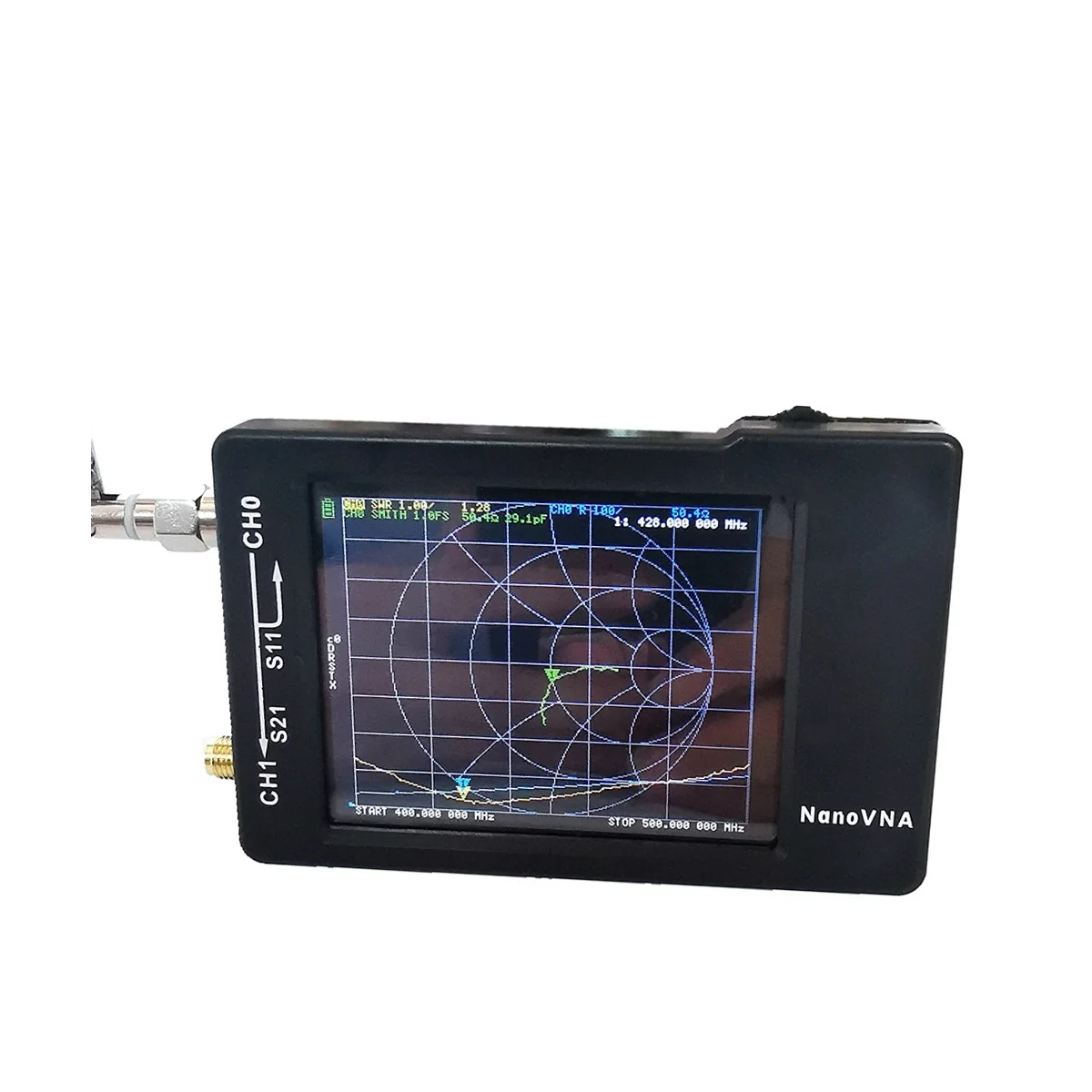 -H Vector Network Antenna Analyzer 10Khz-1.5Ghz Mf Hf Vhf Uhf Con Shell Sd Card Slot Digital Nano Vna-H Tester