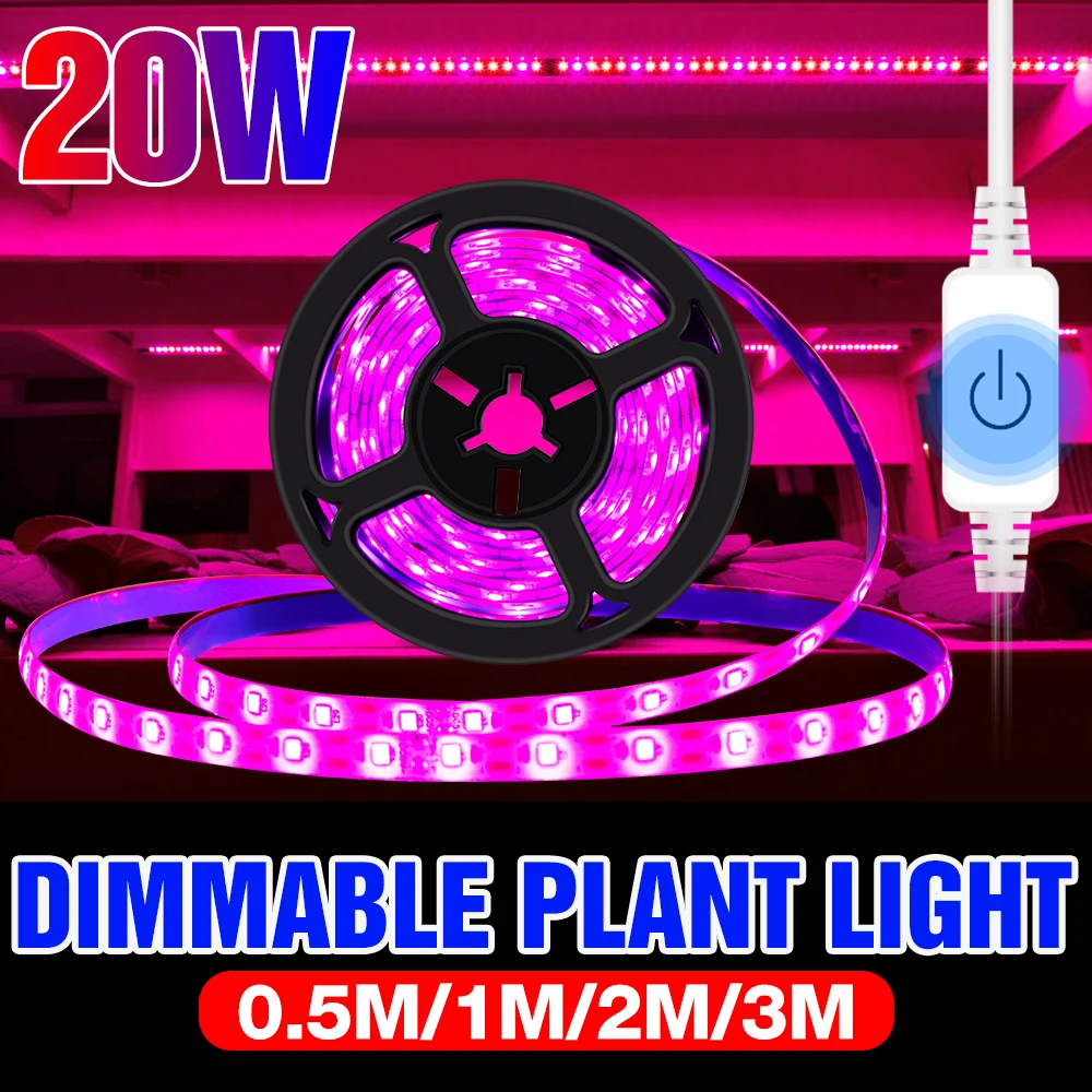 Led Grow Light Spettro Completo Phytolamp Usb Plant Light Strip Per Seedling Flower Seeds Serra Coltivazione Idroponica Indoor