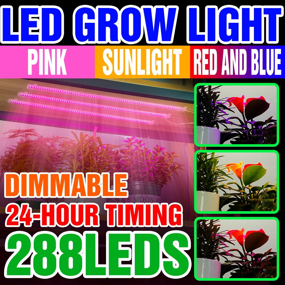 Led Grow Lights Spettro Completo Alimentato Tramite Usb Dimmerabile Phyto Light Hydroponics Serra Fiori Piantine Grow Tent Phyto Lamp