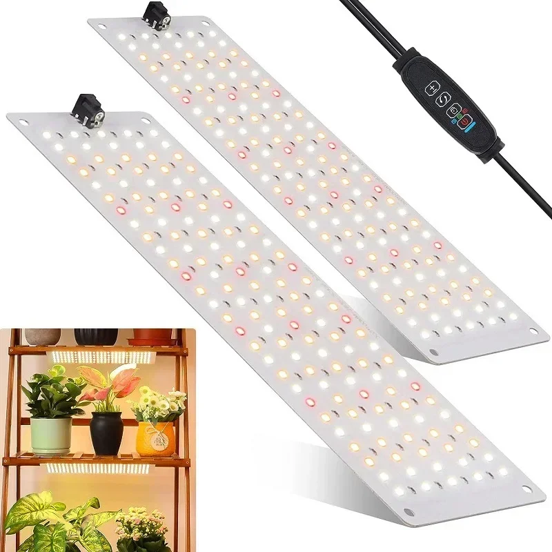 Nuovo 540 Led Full Spectrum Under Cabinet Grow Lamp Con Timer 4/8/12H Full Spectrum Desk Grow Lights Per La Crescita Delle Piante Da Interno