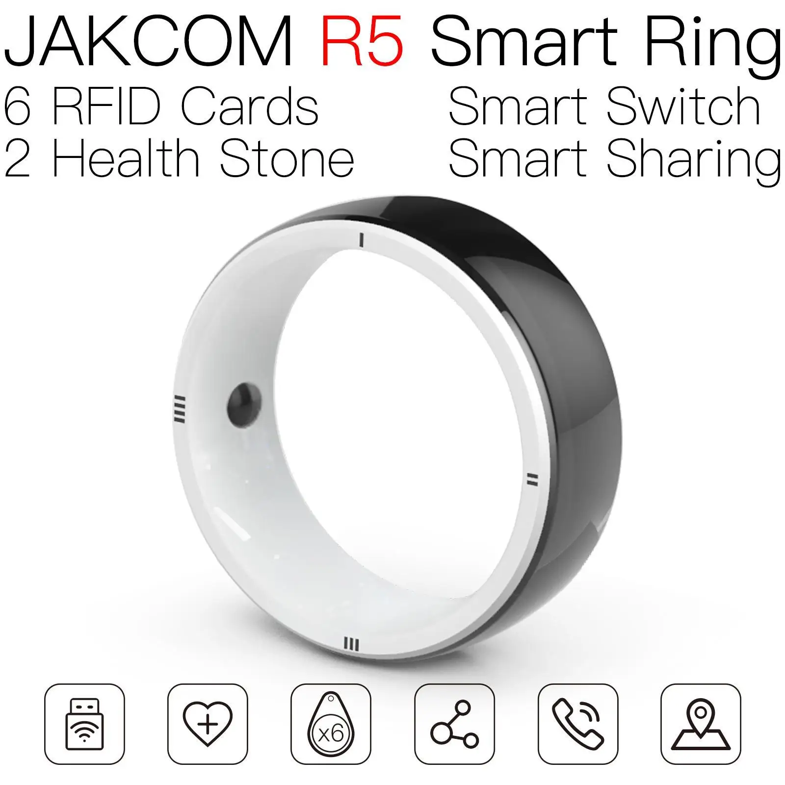 Jakcom R5 Smart Ring Migliore Di Tag Nfc Cartao Rfid Double Puce Sticker Anti Metal Print Server Themer Kay Card