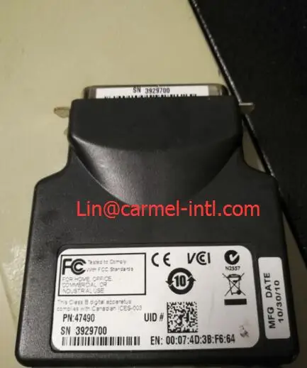 P1031031 Per Zebra Net Print Server Extended Parallel Ethernet Ext 10/100 Rj45 170 Xi4 170 Xi3 170 Xi2 170Xi