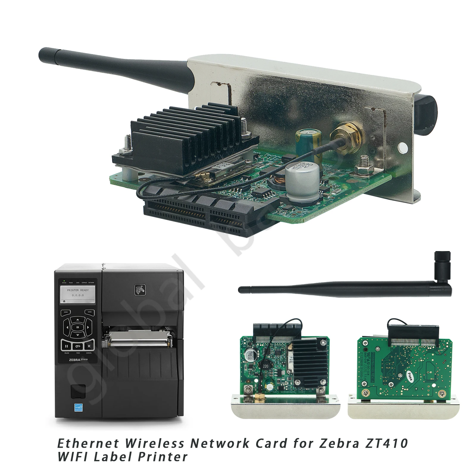 P1033782-101 Print Server Scheda Wifi Wireless Per Stampante Zebra Zt210 Zt230 Zt410 Zt420