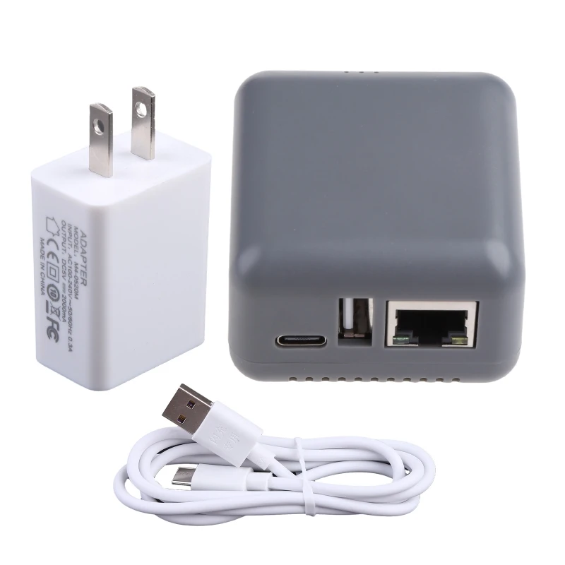 Rete Porta Usb 2.0 Fast 10/100Mbps Ethernet A Usb 2.0 Print Server Rj-45 Porta Lan Wifi Usb Print Server
